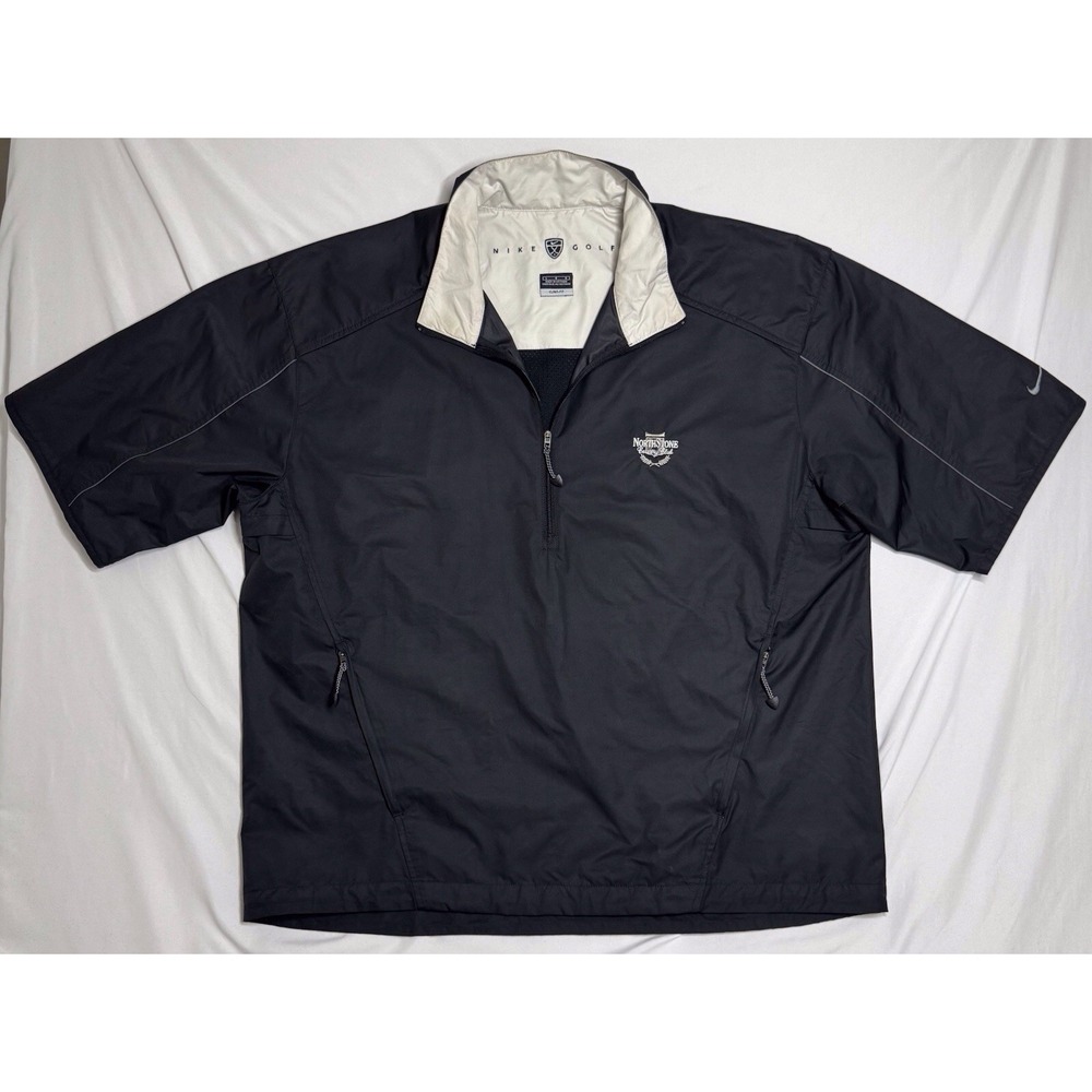 Nike Golf Clima-Fit Black 1/4 Zip NorthStone Country Club Men's Size Large